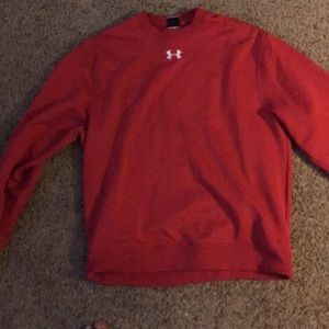 M Red Under Armour sweater